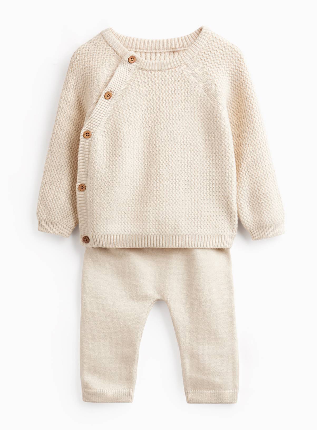Knitted Crewneck Top & Bottoms Set 6-9 months - Image 1